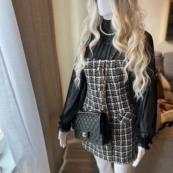 Black and white Zara mini dress size s - Picture 7 of 13